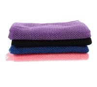 LOORGVEL Paño Exfoliante Corporal de Red Africana 4 Piezas Tamaño Largo para Baño y Ducha, Depurador Corporal Suave y Eficaz para Pieles Sensibles, Uso Diario en Hombres y Mujeres, Colores