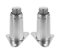 LOORGVEL Patas Ajustables de Acero Inoxidable 6 Pulgadas para Muebles, Soporte Regulable Desmontable con Pernos para Estufas, Gabinetes y Mesas, Accesorios Resistentes para Cocina y Hogar