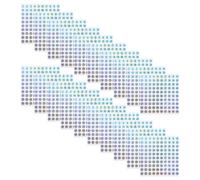 LOORGVEL Pegatinas Numeradas Autoadhesivas Redondas Reflectantes 1-100, 10 Hojas de Etiquetas Holográficas Pequeñas para Organización de Inventarios, Gestión de Contenedores y