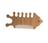 LOORGVEL Peine de Masaje de Sándalo Natural con Mango Ergonómico para Estimular Circulación y Salud Peine Dual para Casa y Salón