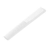 LOORGVEL Peine Profesional Para Corte De Cabello Blanco Dentado Recto Antiestático De Abs Resistente Para Uso Peluquería y Hogar