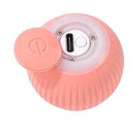 LOORGVEL Pelota Interactiva para Gatos de con Efecto Sonoro Bola Resistente para Morder Juguete Divertido para Gatitos Pequeños Estimula Instinto Natural y Mantiene Color Rosa