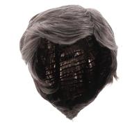 LOORGVEL Peluca Hombre Gris Corto Sintético Resistente al para Cosplay y Halloween Natural con Parte Diagonal Compatible para Uso Diario y Fiestas Temáticas