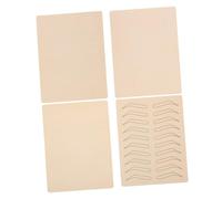 LOORGVEL Piel De Práctica Para Tatuar Bordada Semipermanente 7.56x5.63 Pulgadas Marcos De Cejas Para Microblading y Técnicas De Sombreado Para Mujeres
