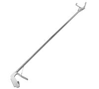 LOORGVEL Pinza para Atrapar Serpientes Plegable de Acero Inoxidable 1,2 M Bloqueo Antideslizante para Caza y Manejo Seguro de Reptiles en Jardín y Exteriores