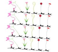 LOORGVEL Pinzas Pelo 24 Unidades Pequeñas Brotes de Planta para Niñas de 8 a 12 Años, Accesorios de Cabello Kawaii para Uso Diario y Fiestas Varios estilos