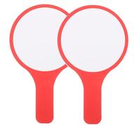 LOORGVEL Pizarras Blancas de Borrado en Seco 15X25 CM 2 Unidades Paletas de Votación Portátiles Mango Mini Pizarras Infantiles para Aula Subastas y Juegos Educativos