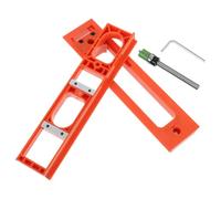 LOORGVEL Plantilla Hidráulica para Bisagras de Gabinete 30 Mm, Herramienta Ajustable para Mortajadora de Madera, Localizador de Ranuras para Carpintería, Color Naranja, para Proyectos