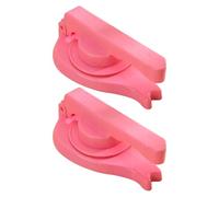 LOORGVEL Prensa Manual para Masa de Dumplings 2 Piezas Rosa, Molde para Prensar Piel de Empanadillas, Herramienta de Cocina para Hacer Bolas de Masa, Prensador para Envoltorios Fácil