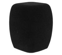 LOORGVEL Protector de Micrófono de Esponja Negra Cuadrada, Paravientos para Micrófono de Mano, Filtro Antipop Suave y Ligero para Grabación Vocal, Karaoke, Dj y Estudio Profesional