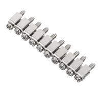 LOORGVEL Puente de Terminales para Riel Din 25B Bloque de Conexión Fija Regleta de Bornes Eléctricos Compacta Conector Eléctrico Fijo para Instalaciones Industriales y Cableado Seguro