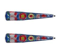 LOORGVEL Puntas para Uñas de Cosplay Estilo Dinastía Qing Anillos Metálicos Rígidos de 8 CM Decoración para Disfraz de Reina Antigua Pack 2 Unidades para Eventos Temáticos y Fiestas