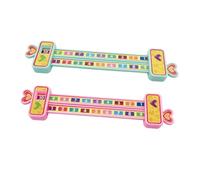 LOORGVEL Regla de Cálculo Aditiva de 3 Piezas para Educación Infantil, Juguete Matemático Rosa de Plástico Flexible, Herramienta Educativa para Aprendizaje de Operaciones hasta 10,