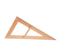 LOORGVEL Regla Grande de Madera para Profesores Herramienta de Medición Geométrica con Mango para Enseñanza Escolar Instrumento Educativo para Dibujo y Ejercicios Matemáticos