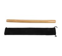 LOORGVEL Rodillo de Masaje de Bambú Natural 1 Unidad Bolsa Negra Portátil para Cuerpo, Cara y Cuello, Palo de Masaje Resistente y Multifuncional Adecuado para Relajación Muscular en Casa y Viajes