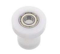 LOORGVEL Rueda de Polea para Máquina de Ejercicio Fitness, Rodillo Guía de Riel Tubular Redondo, Polea de Repuesto de Plástico Resistente Tope de Límite, Compatible Gimnasio Doméstico