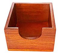 LOORGVEL Servilletero de Madera Rústica sin Tapa 12 Cm, Porta Pañuelos Cuadrado para Hogar y Restaurante, Organizador de Servilletas Práctico para Mesa Comedor