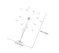 LOORGVEL Soporte de Fotos de Escritorio 14 Clips, Estructura Metálica en Forma de Rueda, Color Plateado, Decoración Creativa para Hogar y Oficina, Porta Notas para Fotos y Tarjetas