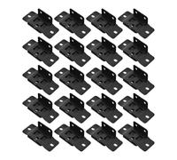 LOORGVEL Soportes de Esquina Angulares para Muebles 20 Unidades Conector de Madera y Soporte en L Fuerte para Uniones y Estanterías