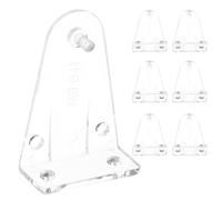 LOORGVEL Soportes Transparentes de Sujeción para Persianas de 1 Pulgada Pack de 8 Clips Inferiores para Persianas Material Pom Resistente Soporte Inferior para Ventana Uso Hogar y