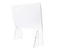 LOORGVEL Tablero Protector contra Estornudos Autoportante Alta Transparencia Resistente Caídas y Abertura Inferior para Comunicación Protector Mesa Escritorio Adecuado para Oficina y Mostra