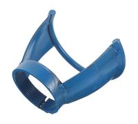 LOORGVEL Tapa Protectora para Cilindro de Gas Azul con Tornillos, Acero Resistente, Mango Integrado para Protección de Válvula en Almacenamiento y Logística