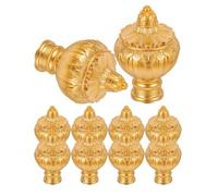 LOORGVEL Tapones de Extremo para Barra de Cortina 26-28 Mm, Remates Decorativos Vintage de Plástico, Cabezales para Varilla Romana, 10 Unidades, Accesorios para Cortinas, Decoración