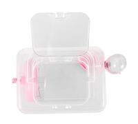 LOORGVEL Transparente Caja Portátil para Hámster Resistente y Reutilizable Jaula de Viaje Multifuncional para Pequeñas Mascotas Fácil de Limpiar y Observar para Cobayas y Otros Roedores