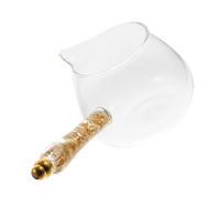 LOORGVEL Vaso de Vidrio Resistente al Calor con Divisor Lateral para Té Accesorio para del Té Diseño y Práctico para Infusiones Casa
