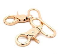 Loosco Broches de gatillo, cierres de gancho ovalados giratorios para correas, bolsos, cinturones, artesanía en cuero (dorado, 1 1/2 pulgadas)