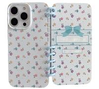 Loose-Leaf Notebook Phone Case for iPhone, Funny Flip Notebook Shaped Shell, Cute Pattern Cover Case for Girly. (14pro MAX,C)