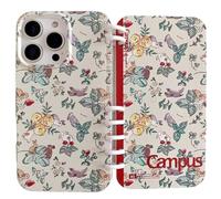 Loose-Leaf Notebook Phone Case for iPhone, Funny Flip Notebook Shaped Shell, Cute Pattern Cover Case for Girly. (14pro MAX,D)