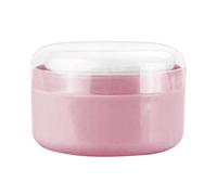 Loose Powder Holder - Personal Care Cosmetic Case for Body Face | Compact Refillable Jar with Easy Dispensing Cap, Travel Ready Beauty Accessory, Hygiene Storage Solution 3.54x3.54x2.36 in