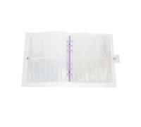 Looseleaf Postcard Pockets for Collectibles Protection 2 Sets Clear Album Pages 8.5X6.7X2in Simple Design Modern