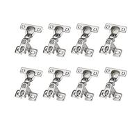 LOOTICH 90 Grado Arremetida 26mm Soft Close Mini Bisagras Compacta con Amortiguación Bisagra con Suave Cierre Automatic para Marco y Puerta de Empotrado Mueble Armario 8 Piezas
