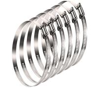 LOOTICH Abrazaderas de Conductos de Acero Inoxidable Ø 194-216 mm para Tubo Flexible 8 Pulgadas Conducto de Aire de Ventilación Sistemas Abrazaderas de Manguera 6 Piezas