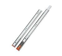 LOOTICH Cierre Suave Extensión Completa Guía del Cajón 550 mm con Amortiguador Integrado Cajón Diapositivas Rodamiento de Bolas Guías Telescópica para Cajones Capacidad Carga 35 kg (1 Juego)