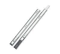 LOOTICH Push to Open Empuje para Abrir Guía del Cajón de Rebote 550 mm con Extensión Completa Cajones Diapositivas Rodamiento de Bolas Guías Telescópica Laterales Capacidad Carga 35kg (1 Juego)