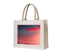 lootpe Red Sky At Night - Bolsa de regalo personalizada, bolsa de viaje de lona para playa, bolsas de compras, regalo para mujeres y madres
