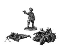 LootPop Figura de soldado de metal de la Segunda Guerra Mundial, modelo militar (3 unidades)