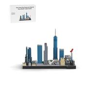 LootPop Juego de bloques de construcción del World Trade Center, MOC-221106 Distrito Financiero de Nueva York, serie de monumentos de arquitectura modular, modelo de exhibición de MOC DIY y regalo