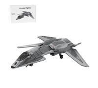 LootPop Kit de construcción de avión de combate a escala 1/35, equipado con alas grandes, medianas y pequeñas, cazador de camuflaje futurista de ciencia ficción, regalo para adultos (3786 piezas)