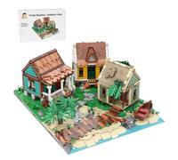 LootPop Kit de construcción de maquetas, cabaña pirata, puerto costero, castillo, kit de construcción (3298 piezas), arquitectura de bahía, kit de maqueta, kit de exhibición de puerto para adultos
