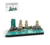 LootPop Nuevo World Trade Center MOC-221106 - Juego de bloques de construcción del distrito financiero de Nueva York, serie de monumentos de arquitectura modular, modelo de exhibición de MOC DIY y