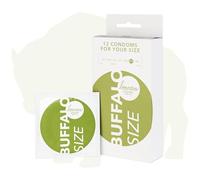 Loovara - Pack de 12 Preservativos - Tamaño 64 - Talla Buffalo - Finos Hechos de Caucho Justo, para Hombres
