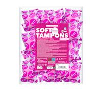 LOOVARA Soft Tampons PROFESSIONAL - 40 unidades - Tampones suaves y cómodos sin hilo de extracción - Tamaño más grande para una sujeción segura y estable - Discretos e higiénicos para deporte y sauna