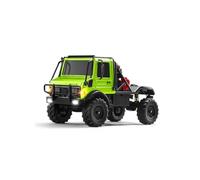 LooWindoer RC Crawler 1:18 hasta 6 km/h, color verde | Tiempo de viaje aprox. 40 min, múltiples velocidades, funciones de luz conmutables, nailon + construcción de metal
