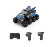 LooWindoer RC Crawler 8WD Drive Blue | Alcance: aprox. 30 m, tiempo de conducción aprox. 30 min, cambio de dirección controlado, neumáticos antideslizantes