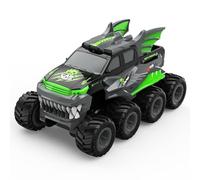 LooWindoer RC Crawler 8WD Drive Green | Tiempo de viaje aprox. 30 min, cambio de dirección controlado, neumáticos de fácil agarre, modelo compacto