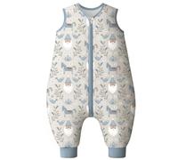 Looxii Saco de Dormir bebé con Pies 2.5 TOG Algodón Saco Dormir En otoño Todo el año para 3-4 año Niños Niñas 90 cm